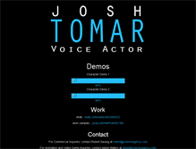 Tablet Screenshot of joshtomar.com